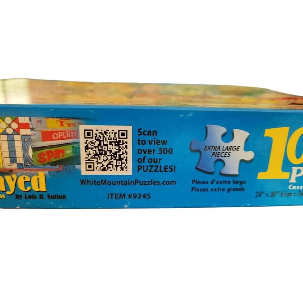 2013 White Mountain 1000 Piece Puzzle Games We Played #9245 EUC Complete